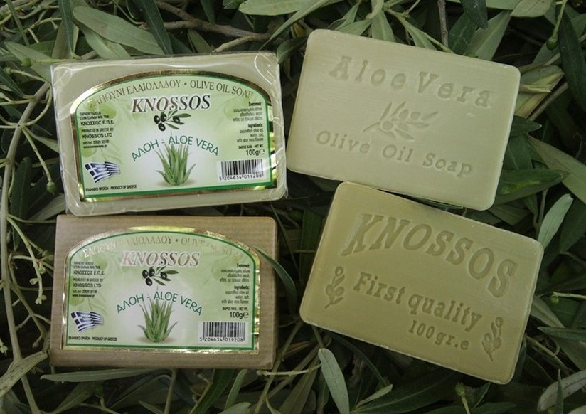 Olivové mýdlo KNOSSOS 100g - Aloe Vera